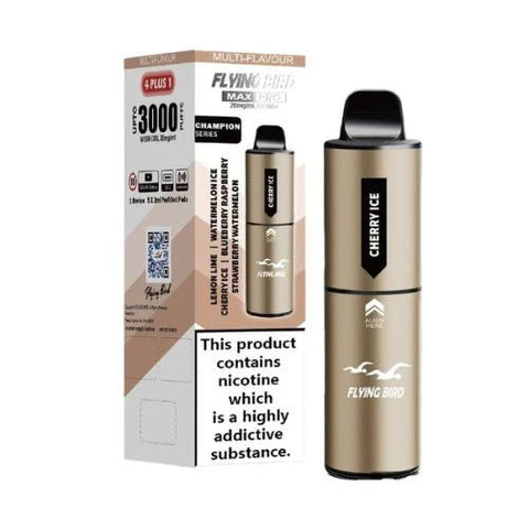Flying Bird Max Pro 3000 Puffs Disposable Vape Box Of 5 - Vape & Candy Wholesale