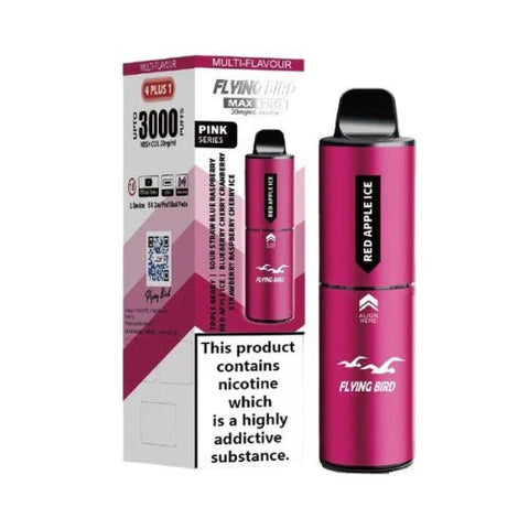 Flying Bird Max Pro 3000 Puffs Disposable Vape Box Of 5 - Vape & Candy Wholesale