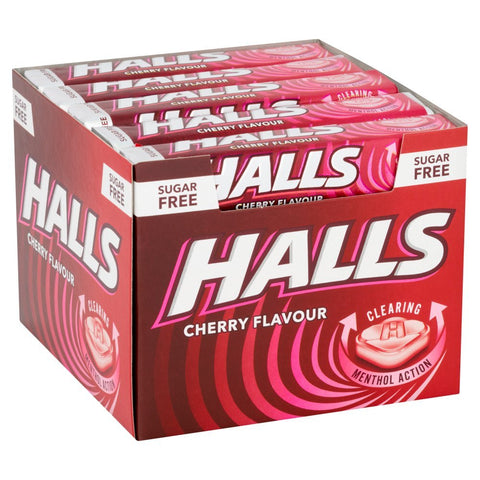 Halls Cherry Flavour Candy - 32g - Pack of 20 - Vape & Candy Wholesale