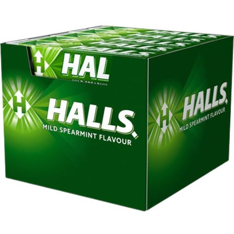 Halls Mild Spearmint Candy - 32g - Pack of 20 - Vape & Candy Wholesale