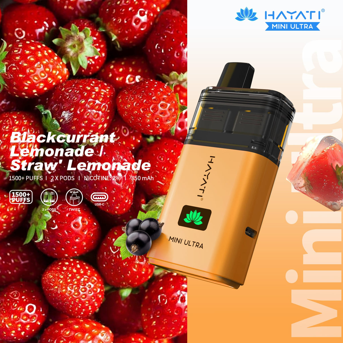 Hayati Mini Ultra 1500 Prefilled Vape Kit (Pack of 5)