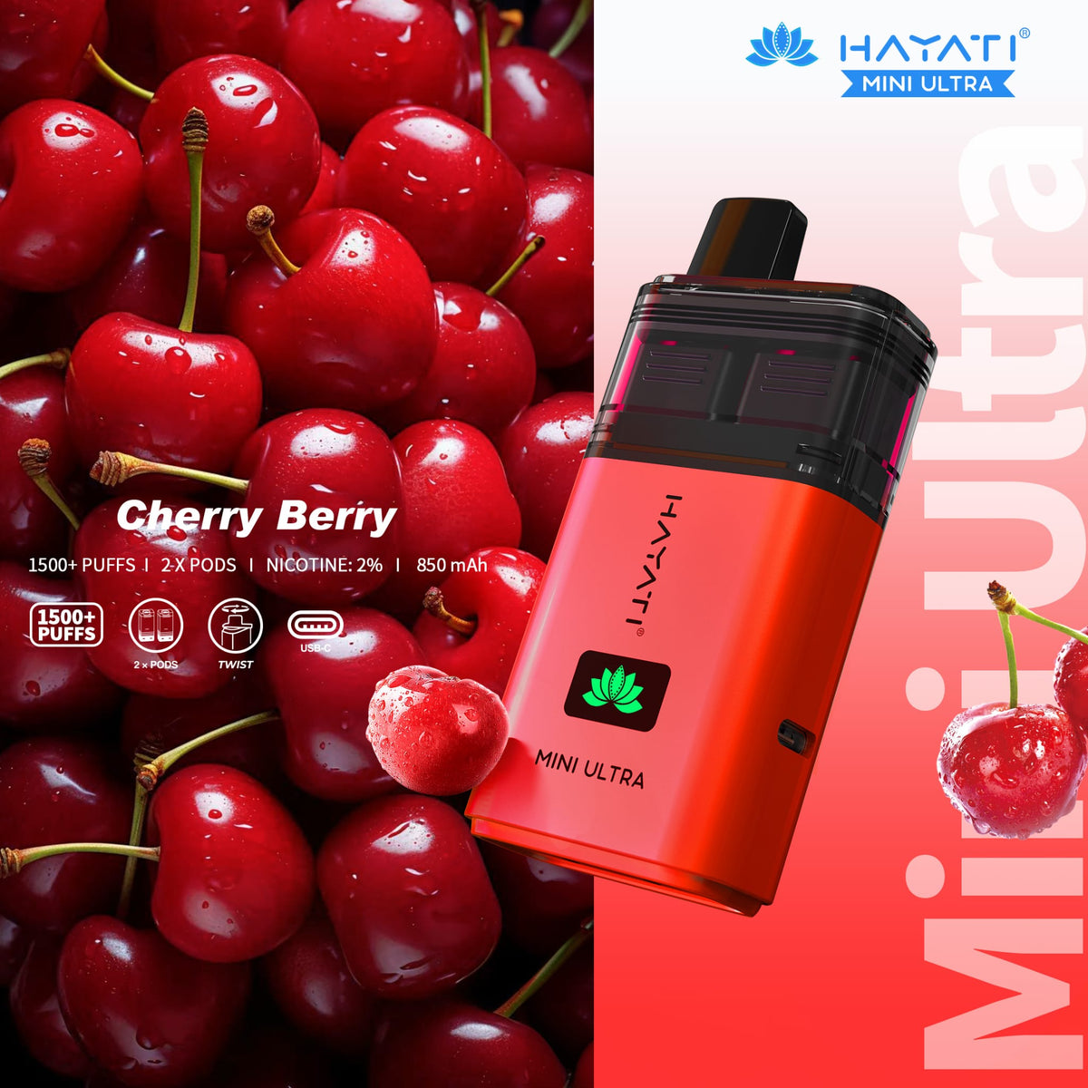 Hayati Mini Ultra 1500 Prefilled Vape Kit (Pack of 5)