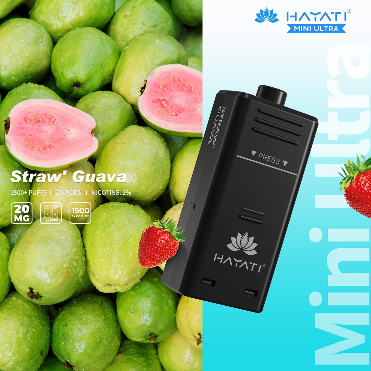 Hayati Mini Ultra 1500 Pods Refills (Pack of 10)