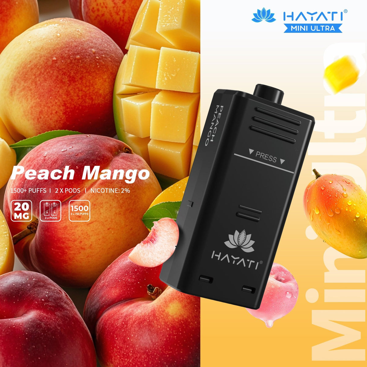 Hayati Mini Ultra 1500 Pods Refills (Pack of 10)