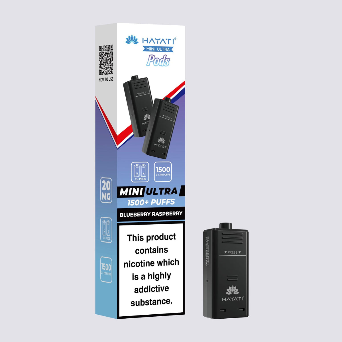 Hayati Mini Ultra 1500 Pods Refills (Pack of 10)