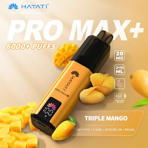 Hayati Pro Max+ Plus 6000 Puffs Vape Kit Pack of 5 - Vape & Candy Wholesale