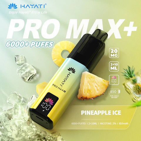 Hayati Pro Max+ Plus 6000 Puffs Vape Kit Pack of 5 - Vape & Candy Wholesale