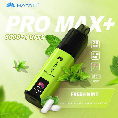 Hayati Pro Max+ Plus 6000 Puffs Vape Kit Pack of 5 - Vape & Candy Wholesale