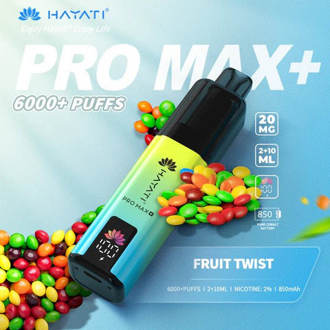 Hayati Pro Max+ Plus 6000 Puffs Vape Kit Pack of 5 - Vape & Candy Wholesale
