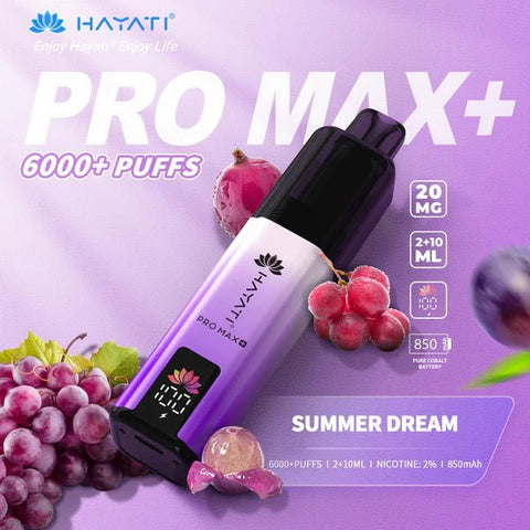 Hayati Pro Max+ Plus 6000 Puffs Vape Kit Pack of 5 - Vape & Candy Wholesale