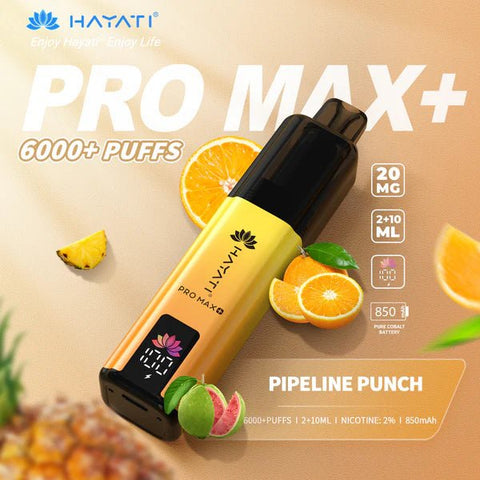 Hayati Pro Max+ Plus 6000 Puffs Vape Kit Pack of 5 - Vape & Candy Wholesale