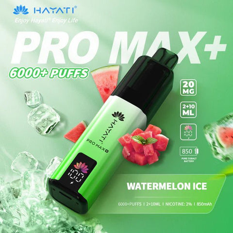 Hayati Pro Max+ Plus 6000 Puffs Vape Kit Pack of 5 - Vape & Candy Wholesale