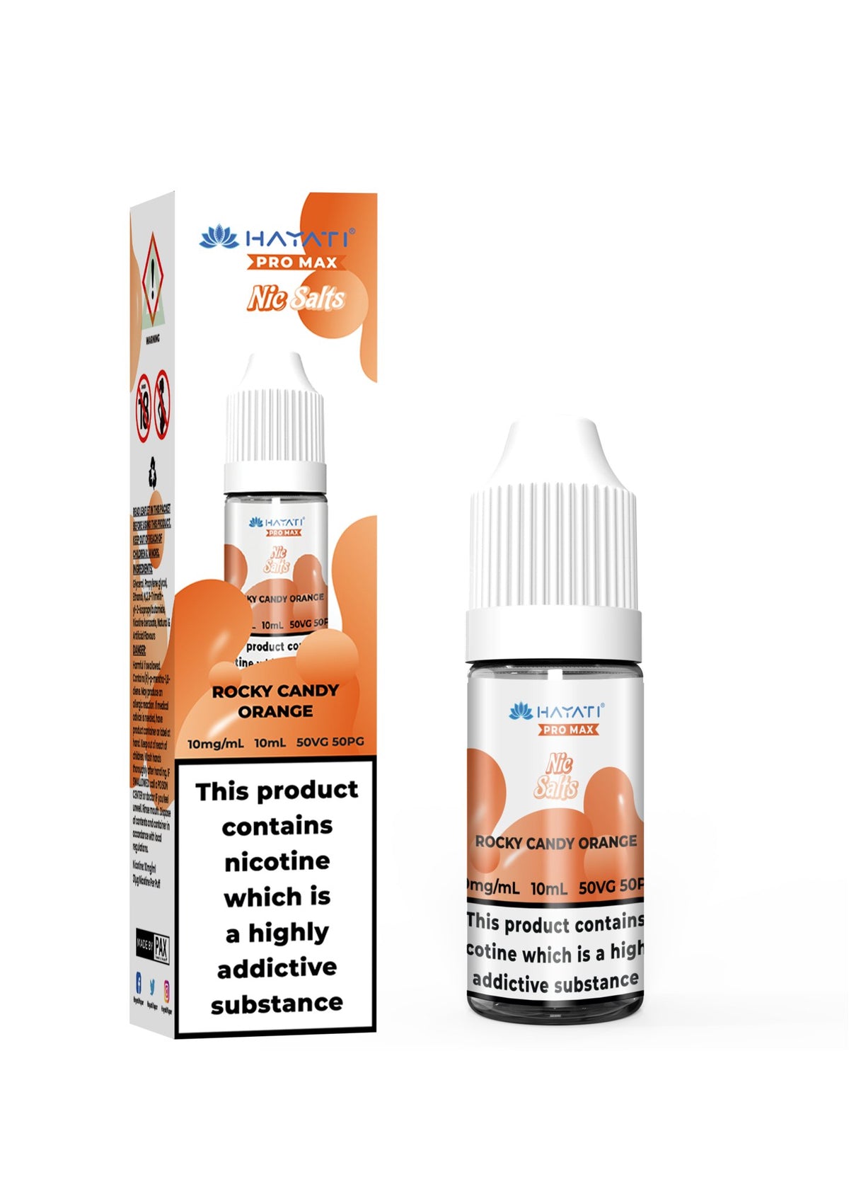 Hayati Pro Max Vape Nic Salts 10ml (Pack of 10)