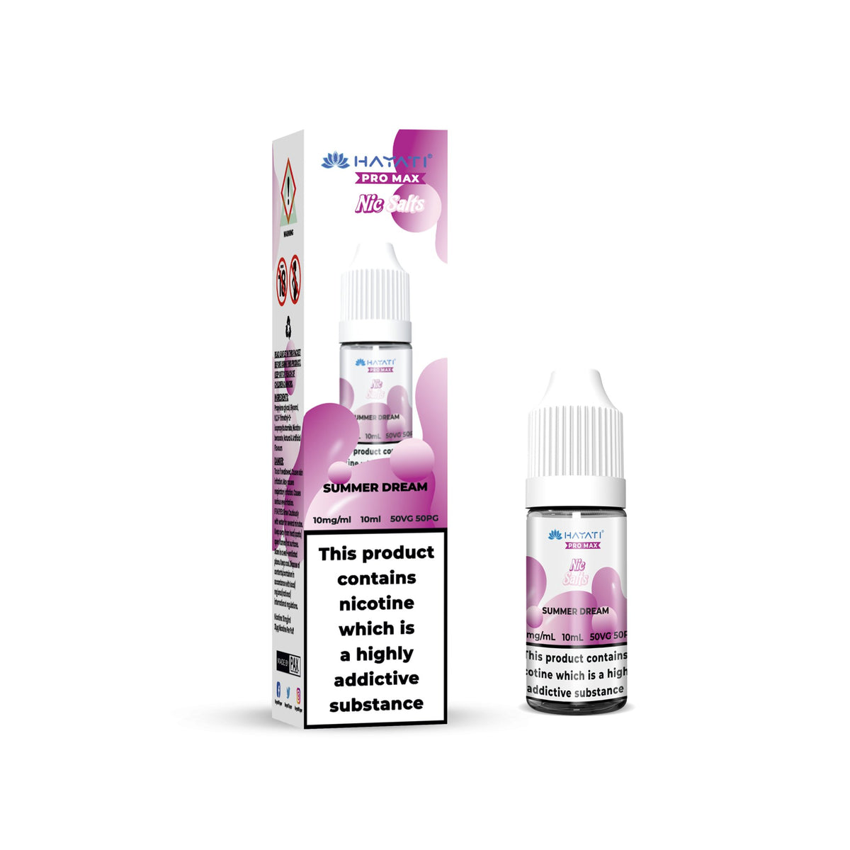 Hayati Pro Max Vape Nic Salts 10ml (Pack of 10)
