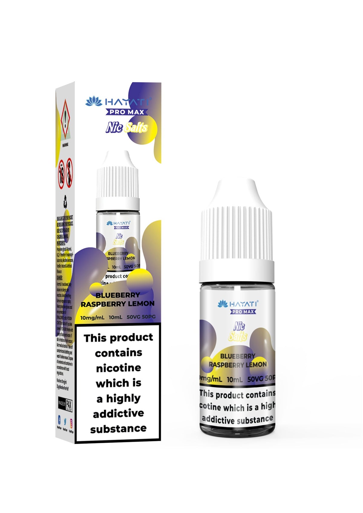 Hayati Pro Max Vape Nic Salts 10ml (Pack of 10)
