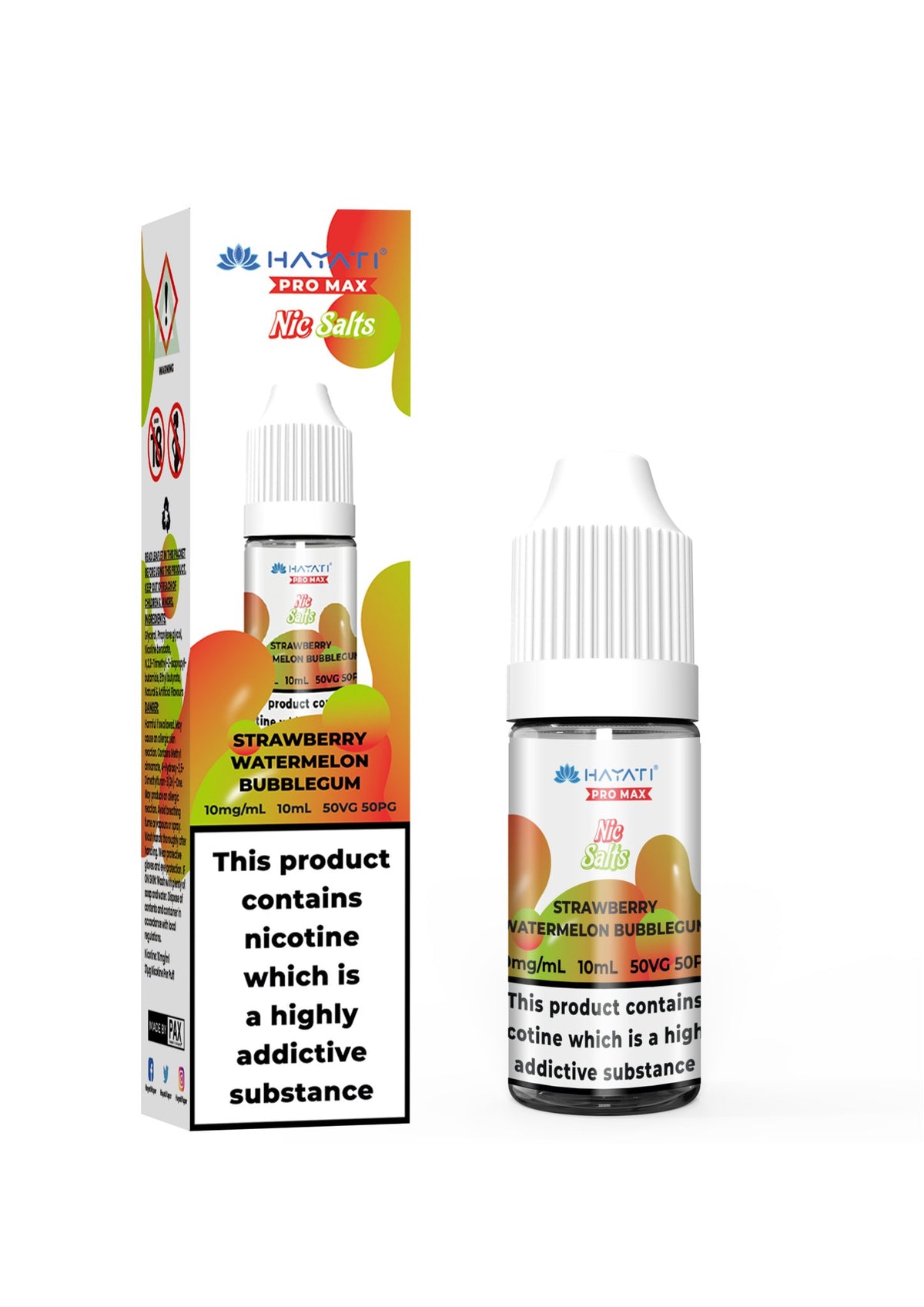 Hayati Pro Max Vape Nic Salts 10ml (Pack of 10)