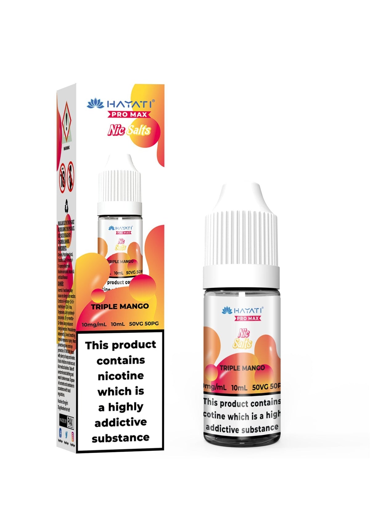 Hayati Pro Max Vape Nic Salts 10ml (Pack of 10)