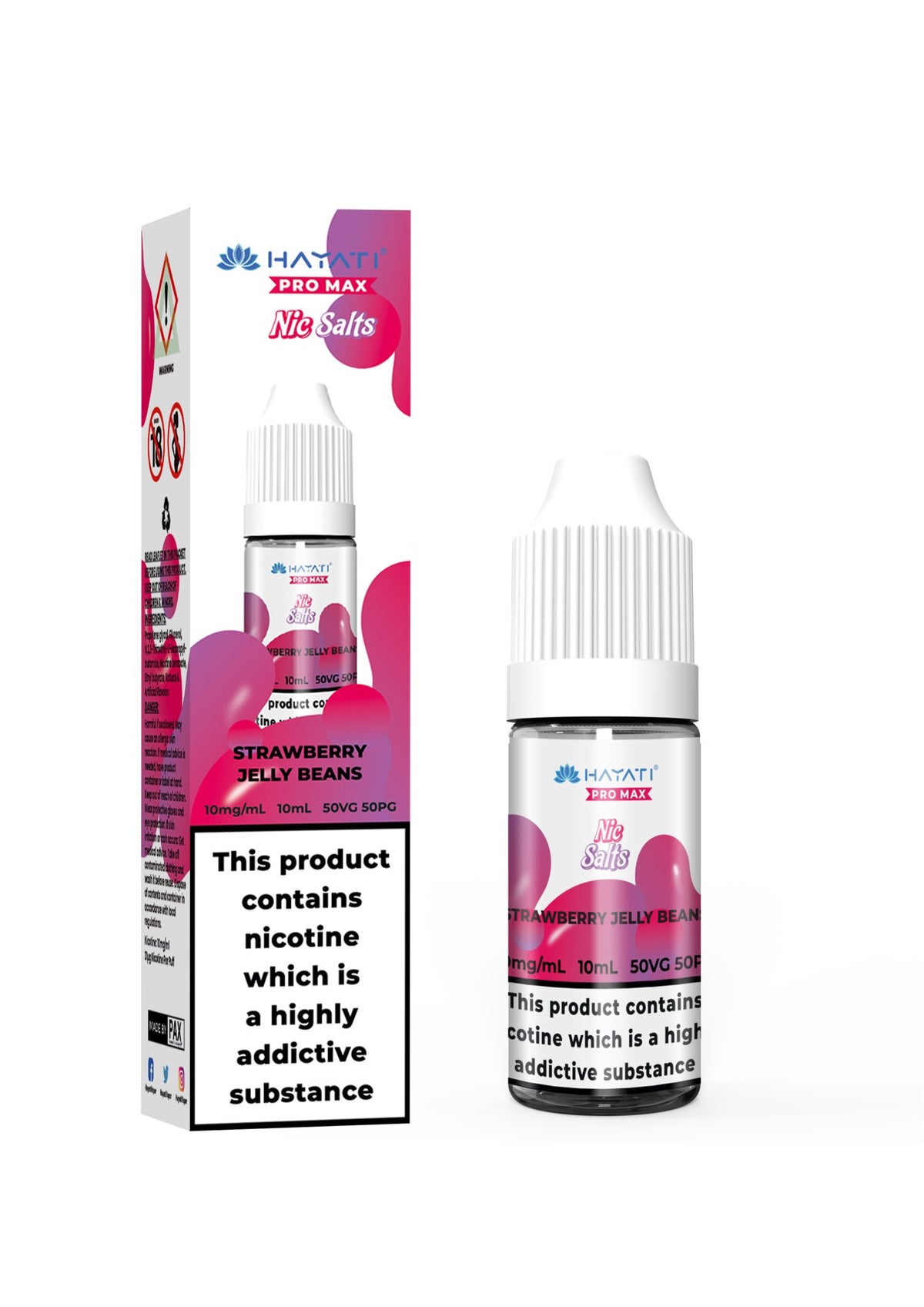 Hayati Pro Max Vape Nic Salts 10ml (Pack of 10)