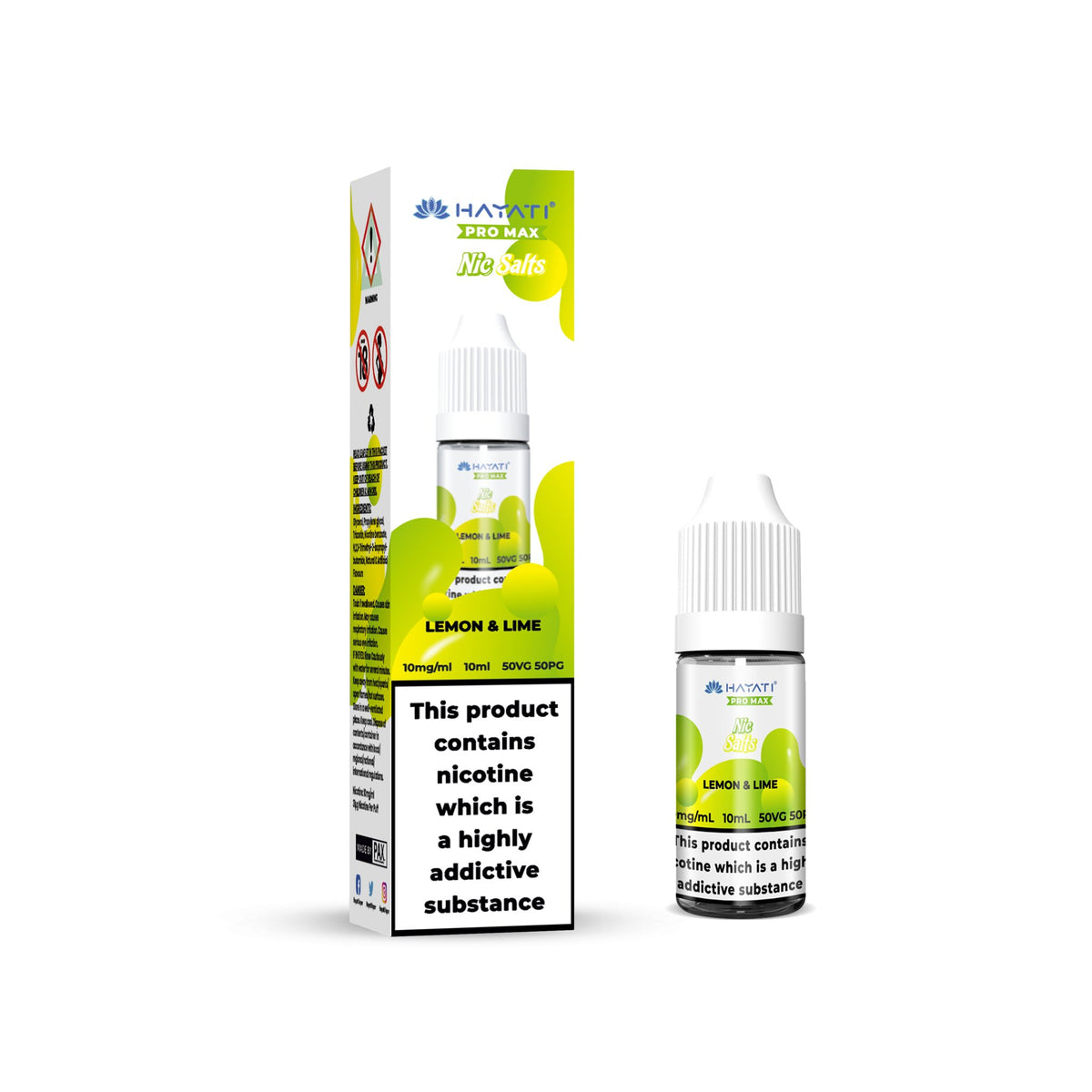 Hayati Pro Max Vape Nic Salts 10ml (Pack of 10)