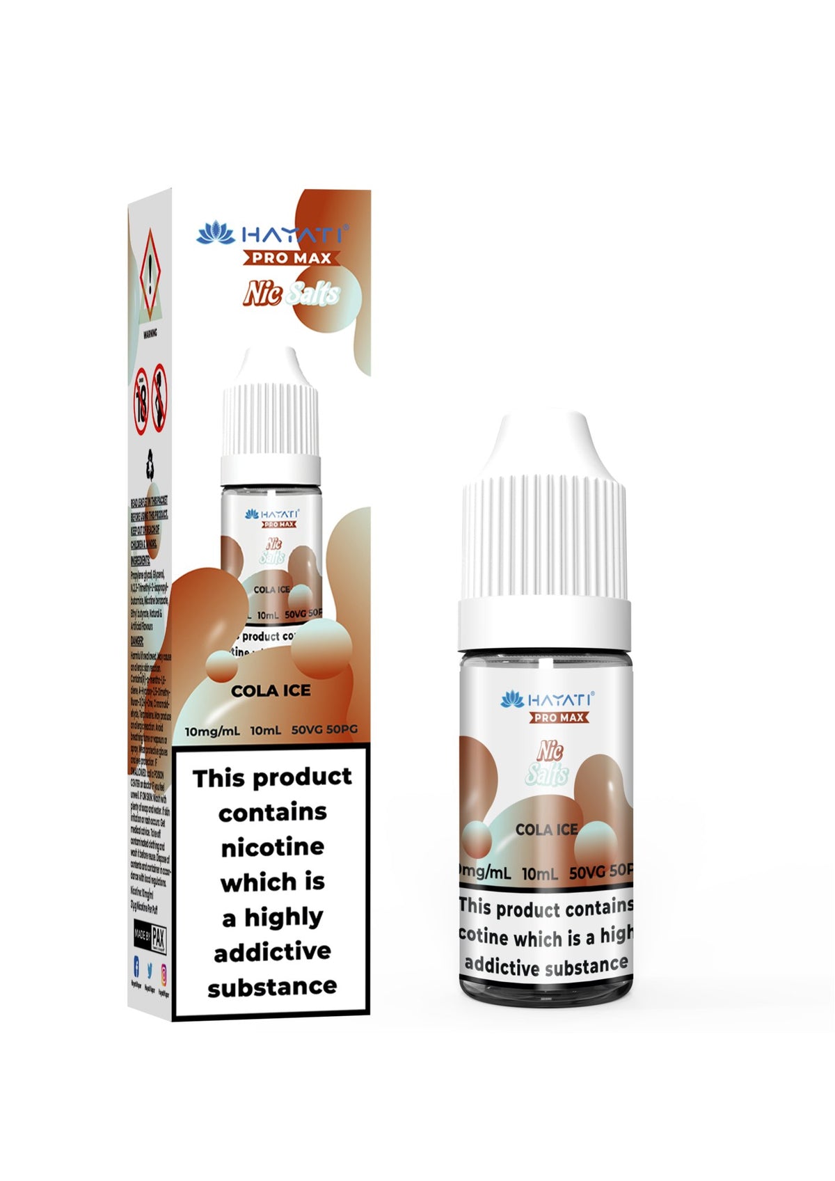 Hayati Pro Max Vape Nic Salts 10ml (Pack of 10)