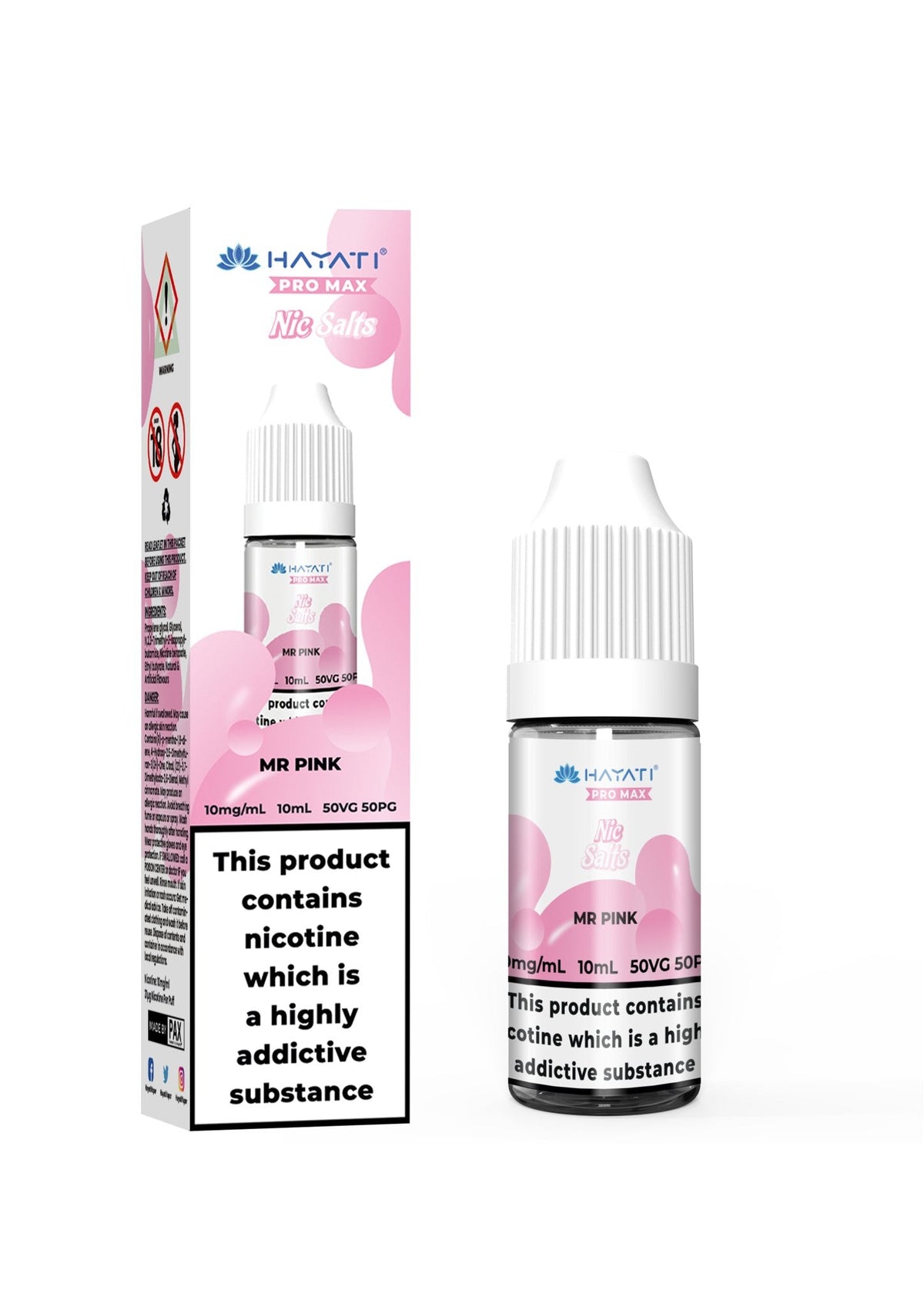 Hayati Pro Max Vape Nic Salts 10ml (Pack of 10)