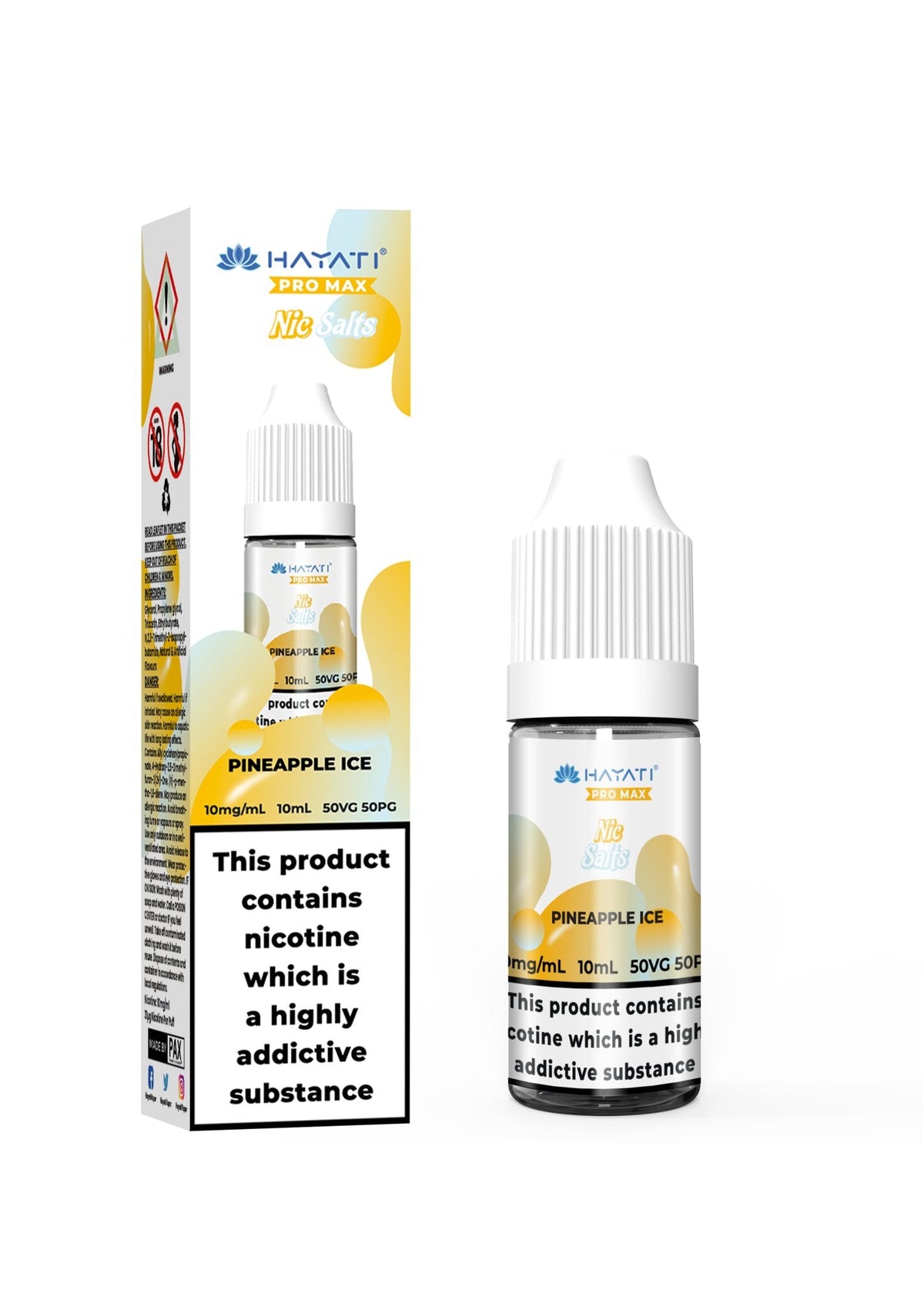 Hayati Pro Max Vape Nic Salts 10ml (Pack of 10)