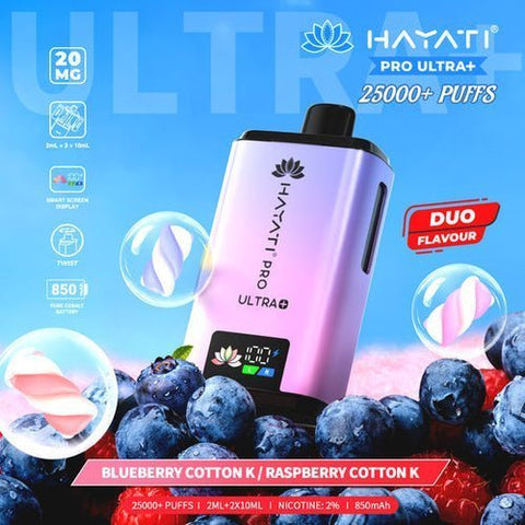 Hayati Pro Ultra Plus 25k Disposable Vape Box of 10 - Vape & Candy Wholesale