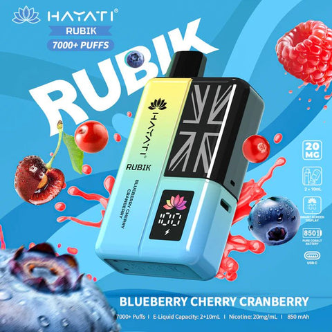 Hayati Rubik 7000 Puffs Disposable Vape Kit Pack of 5 - Vape & Candy Wholesale