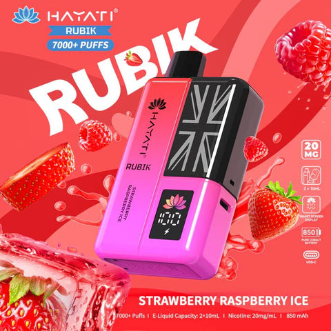 Hayati Rubik 7000 Puffs Disposable Vape Kit Pack of 5 - Vape & Candy Wholesale