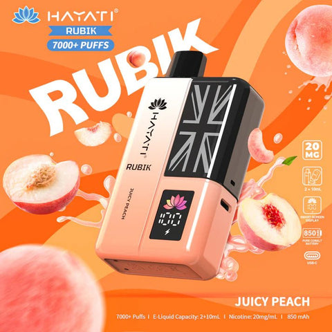 Hayati Rubik 7000 Puffs Disposable Vape Kit Pack of 5 - Vape & Candy Wholesale