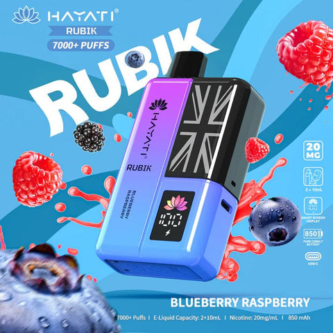 Hayati Rubik 7000 Puffs Disposable Vape Kit Pack of 5 - Vape & Candy Wholesale