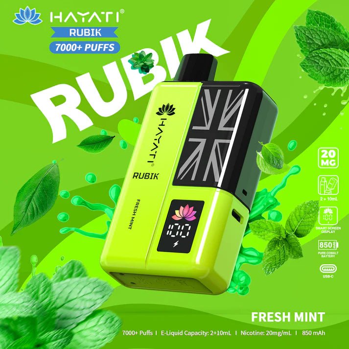 Hayati Rubik 7000 Prefilled Vape Kit (Pack of 5)