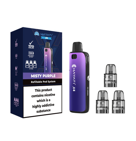 Hayati X4 Refillable Pod System Kit - Vape & Candy Wholesale