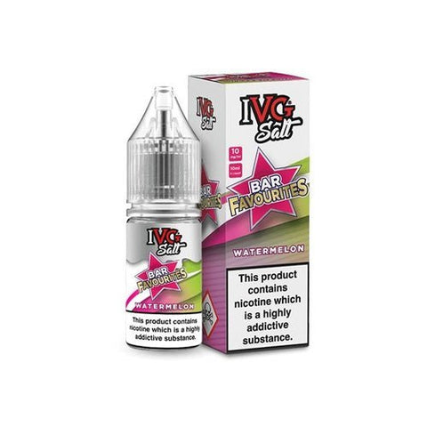 IVG Nic Salt Bar Favourite 10ml E Liquid- Pack Of 10 - Vape & Candy Wholesale