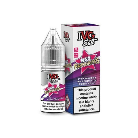 IVG Nic Salt Bar Favourite 10ml E Liquid- Pack Of 10 - Vape & Candy Wholesale