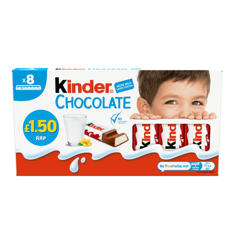 Kinder Chocolate Small Bars Pack of 10 - 100g - Vape & Candy Wholesale