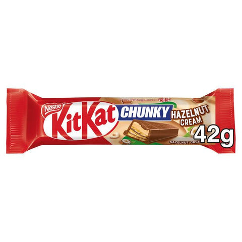 KitKat Chunky Hazelnut Cream Chocolate Bar - Pack of 24 - Vape & Candy Wholesale