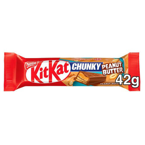 KitKat Chunky Peanut Butter Milk Chocolate Bar - Pack of 24 - Vape & Candy Wholesale