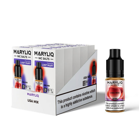 Lost Mary Maryliq Nic Salts 10ml E - Liquid - Box of 10 - Vape & Candy Wholesale