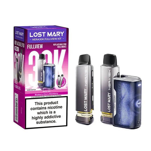 Lost Mary Nera 30K Fullview Prefilled Pod Kit - Box of 10 - Vape & Candy Wholesale