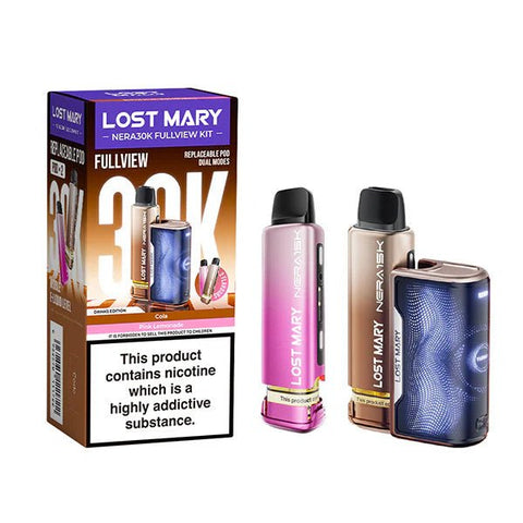 Lost Mary Nera 30K Fullview Prefilled Pod Kit - Box of 10 - Vape & Candy Wholesale