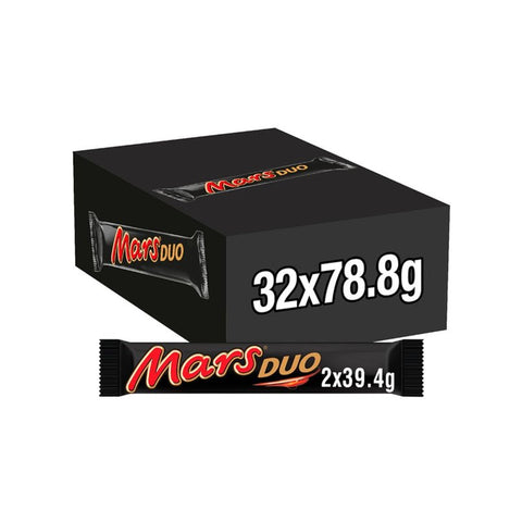 Mars Duo Chocolate Bar - 78.8g - Pack of 32 - Vape & Candy Wholesale