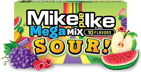 Mike & Ike Mega Mix Sour Candy - Pack of 12 - Vape & Candy Wholesale