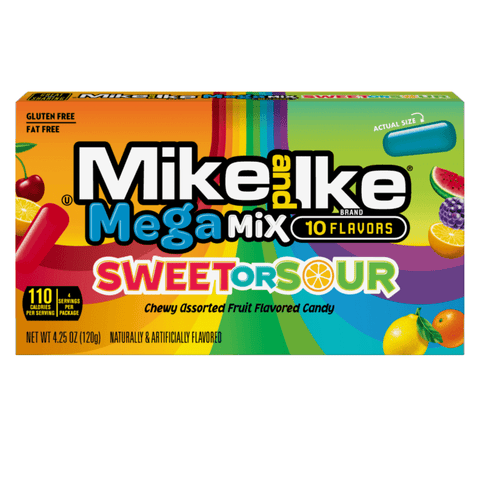 Mike & Ike Mega Mix Sweet Or Sour Candy Pack of 12 - Vape & Candy Wholesale