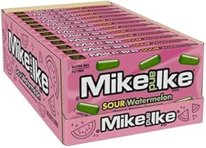 Mike & Ike Sour Watermelon Candy - Pack of 12 - Vape & Candy Wholesale