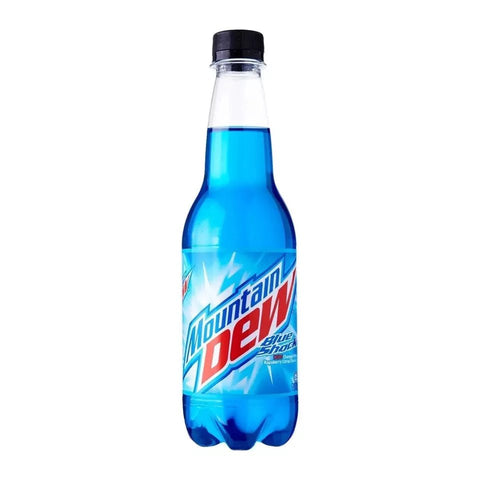 Mounain Dew Blue Shock Carbonated Raspberry Citrus Drink 400ml x 24 Bottles - Vape & Candy Wholesale