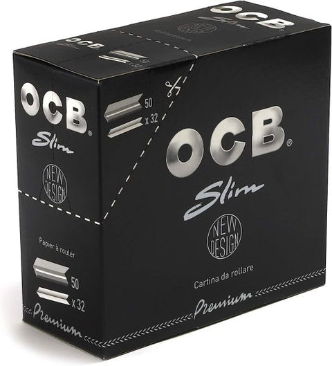 OCB Premium Slim Rolling Papers - 50 Booklets - Vape & Candy Wholesale
