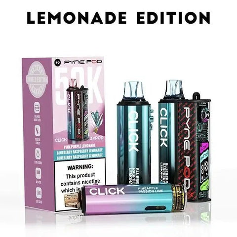 Pyne Pod Click 50K Prefilled Vape | TPD 50000 - Box of 5 - Vape & Candy Wholesale