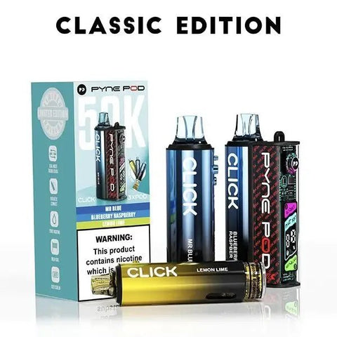 Pyne Pod Click 50K Prefilled Vape | TPD 50000 - Box of 5 - Vape & Candy Wholesale