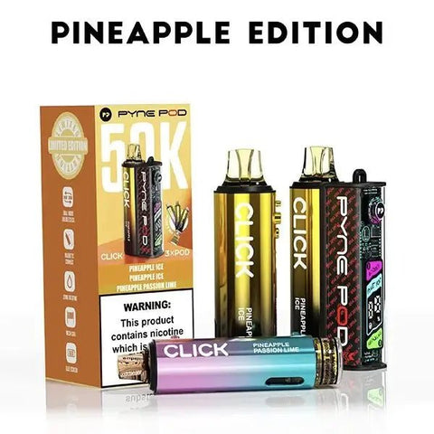 Pyne Pod Click 50K Prefilled Vape | TPD 50000 - Box of 5 - Vape & Candy Wholesale